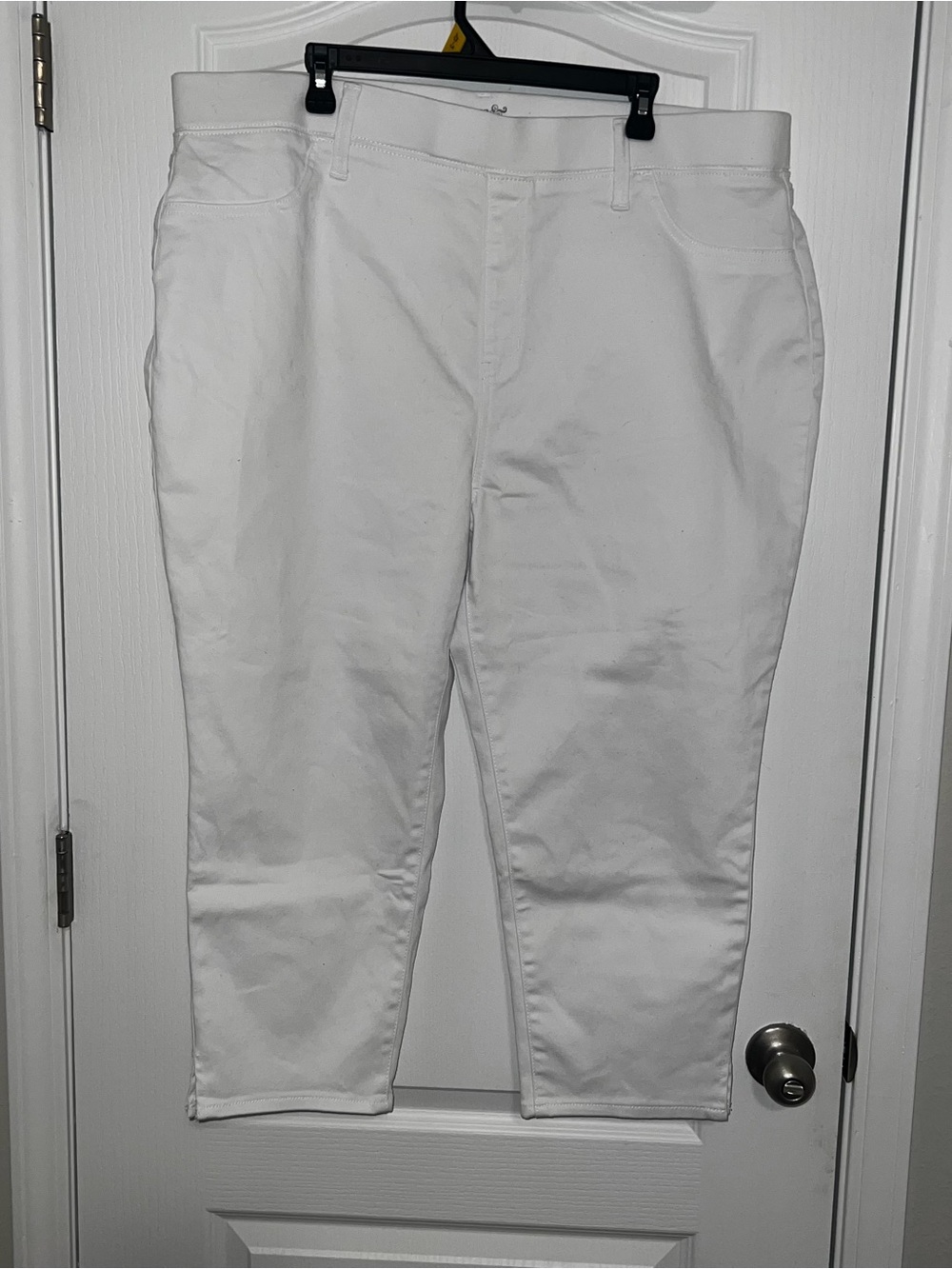 Terra & Sky White Pants with Elastic Waistband Plus 2X NWOT